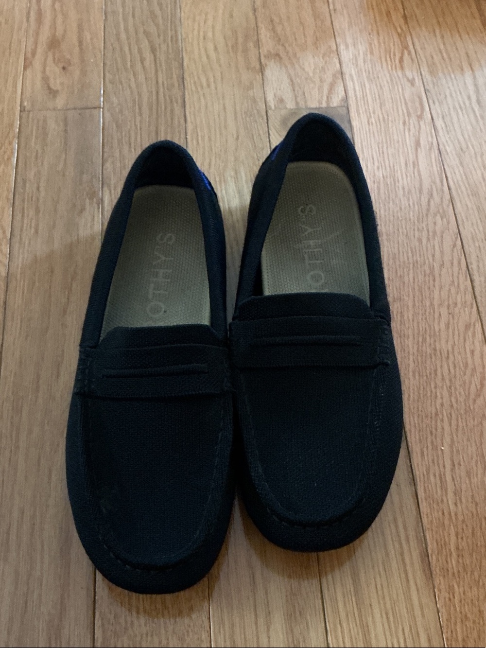 Rothy's Black Slip-On Penny Loafers